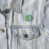 Cute Green Dragon Ronde Button 3,2 Cm (In situ)