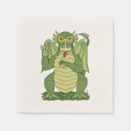 Cute Green Dragon Servet