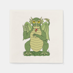 Cute Green Dragon Servet