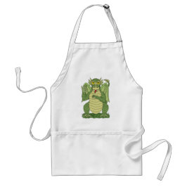 Cute Green Dragon Standaard Schort