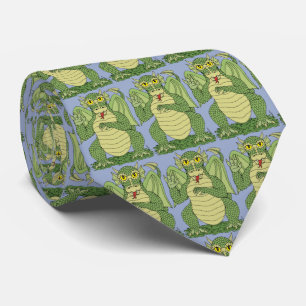 Cute Green Dragon Stropdas