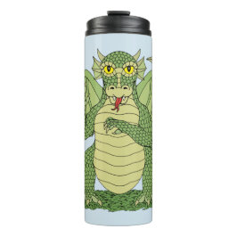 Cute Green Dragon Thermosbeker