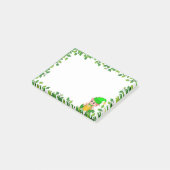 Cute Green Elf en Green Leaf Lijst Post-it® Notes (Schuin)