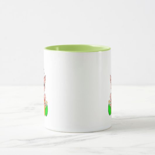 Cute Green Elf Mok (Midden)