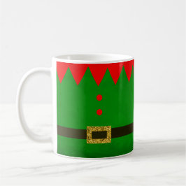 Cute Green Elf persoonlijke kerstMok Koffiemok