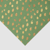 Cute Green en Gold Tissuepapier (Detail)