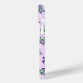 Cute Green en Paars Zee Turtle Nautical Pattern Case-Mate iPhone Case (Achterkant / Links)