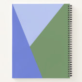 Cute Green en Paarse Geometric Custom Recipe Notitieboek (Achterkant)