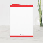 Cute Green en Red Funny Golf Santa Claus Feestdagen Kaart (Achterkant)