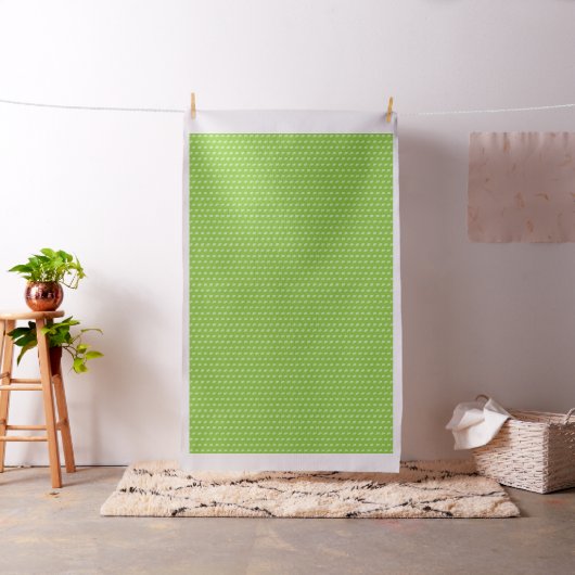 Cute Green en White Ferns Pattern Stof (Voorbeeld)