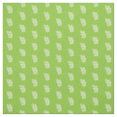 Cute Green en White Ferns Pattern Stof (Swatch)