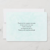 Cute Green Fairytale Pig in Fancy Attire Bedankkaart (Achterkant)