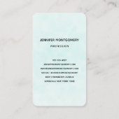 Cute Green Fairytale Pig in Fancy Attire Visitekaartje (Achterkant)