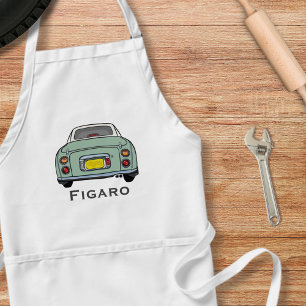 Cute Green Figaro Motorauto Standaard Schort
