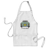 Cute Green Figaro Motorauto Standaard Schort (Voorkant)