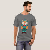 Cute green fox t-shirt (Voorkant volledig)