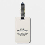 Cute Green Frankenstein Monster face Halloween Bagagelabel (Achterkant verticaal)