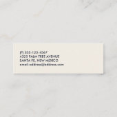 Cute Green Frankenstein Monster face Halloween Mini Visitekaartje (Achterkant)