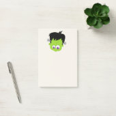 Cute Green Frankenstein Monster face Halloween Post-it® Notes (Kantoor)