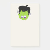 Cute Green Frankenstein Monster face Halloween Post-it® Notes (Voorkant)