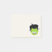 Cute Green Frankenstein Monster face Halloween Post-it® Notes (Voorkant)
