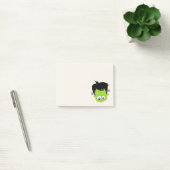 Cute Green Frankenstein Monster face Halloween Post-it® Notes (Kantoor)
