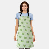 Cute Green Frog | All-Over Print Schort (Gedragen)