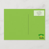 Cute Green Frog Birthday Dank je Briefkaart (Achterkant)