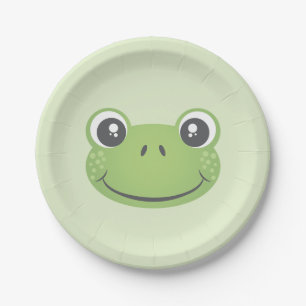 Cute Green Frog   Bord papier