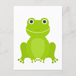 Cute green frog briefkaart