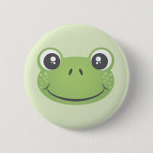 Cute Green Frog | BUTTON (Voorkant)