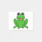 Cute Green Frog Cartoon Post-it® Notes (Voorkant)