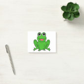 Cute Green Frog Cartoon Post-it® Notes (Kantoor)