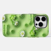 Cute Green Frog & Daisy Hoesje 💚🐸🌼 (Achterkant (horizontaal))