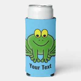 Cute Green Frog Design Seltzer Koelbox Blikjeskoeler