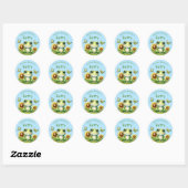 Cute Green Frog Dit boek behoort tot Ronde Sticker (Vel)