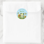 Cute Green Frog Dit boek behoort tot Ronde Sticker (Tas)
