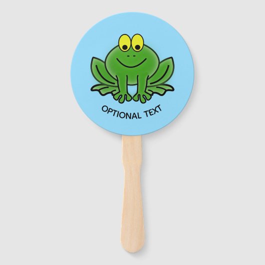 Cute Green Frog Handwaaier (Achterkant)