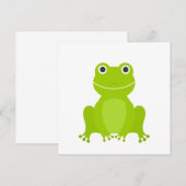 Cute green frog kaart (Voorkant / Achterkant)