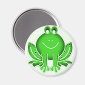 Cute green frog magneet (Voorkant / Achterkant)
