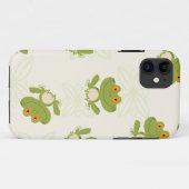 Cute Green Frog Pattern Case-Mate iPhone Case (Achterkant (horizontaal))