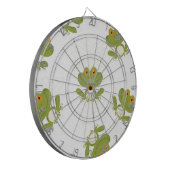 Cute Green Frog Pattern Dartbord (Voorkant Links)