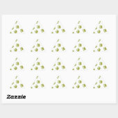 Cute Green Frog Pattern Sticker (Vel)