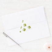 Cute Green Frog Pattern Sticker (Envelop)