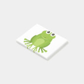 Cute green frog post-it® notes (Schuin)