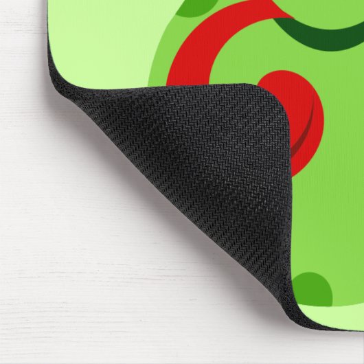 Cute Green Frog Quote Mousepad Muismat (Hoek)