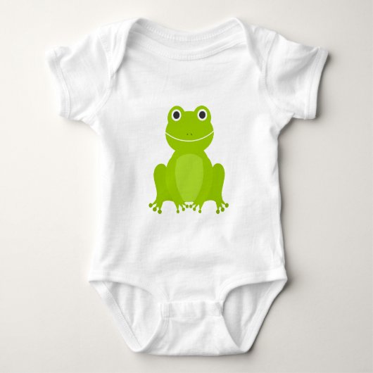 Cute green frog romper (Voorkant)