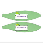 Cute green frog sign cartoon illustration basketbal (Panelen)