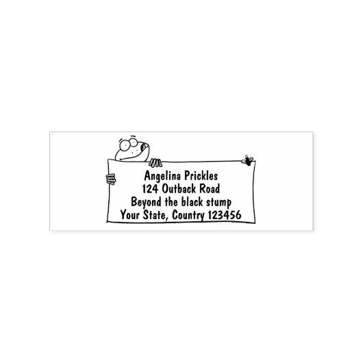 Cute green frog sign cartoon illustration rubberstempel (Afrduk)