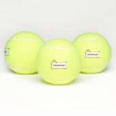 Cute green frog sign cartoon illustration tennisballen (Multi)